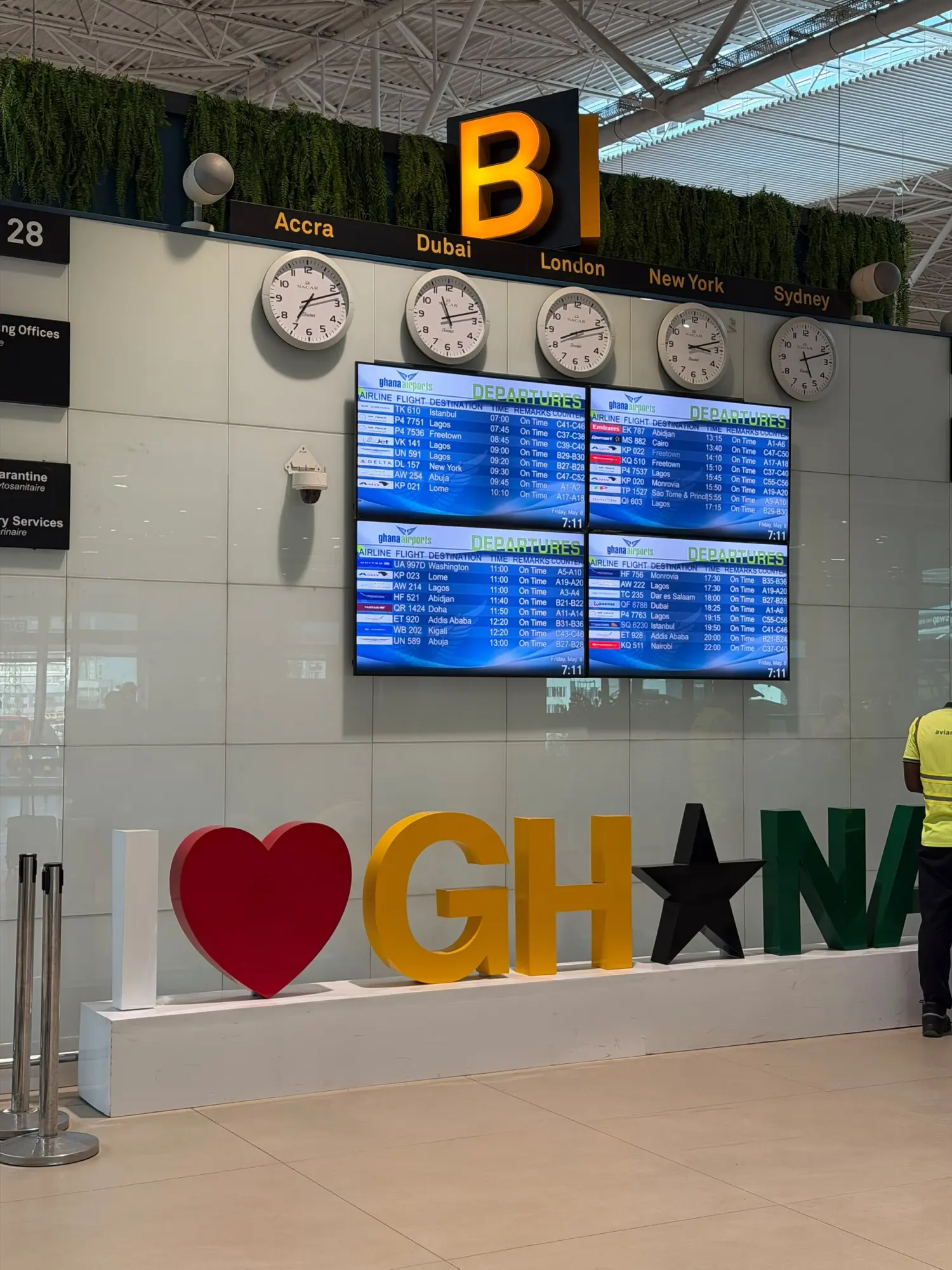 Hello, Ghana: The airport, before the flight home