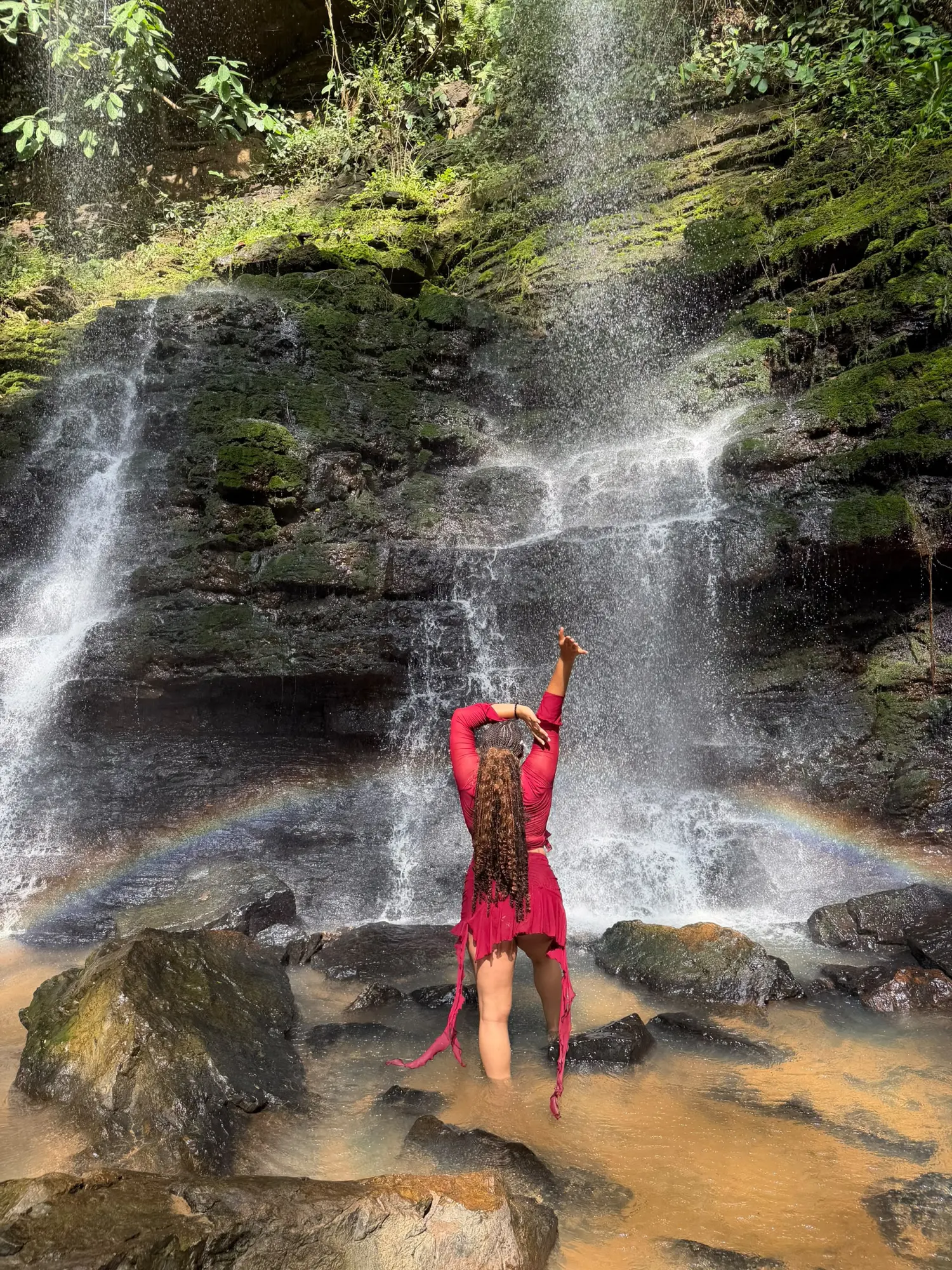 The waterfalls: Rainbows at the falls